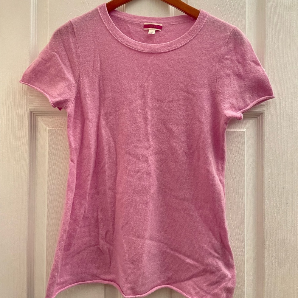J. Crew 100% Cashmere Top in pink